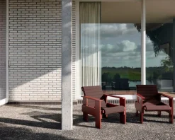 HAY Crate Quilted dyna för fåtölj, iron red