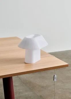 HAY Drome bordslampa, vit opalakryl