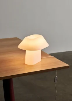 HAY Drome bordslampa, vit opalakryl