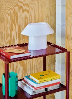 HAY Drome bordslampa, vit opalakryl