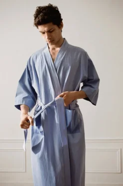 HAY Duo morgonrock, one size, himmelsblå