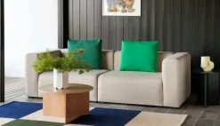 HAY Ethan Cook Flat Works matta, 170 x 240 cm, persikogrön rutig