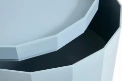 HAY Facet, skåp, högt, dimmig blå