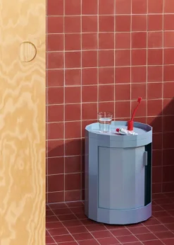 HAY Facet, skåp, lågt, dimblå