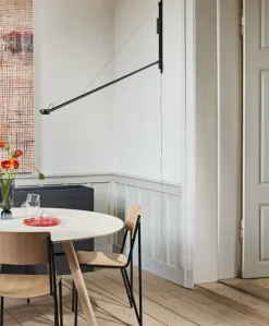 HAY Fifty-Fifty vägglampa, soft black