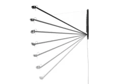 HAY Fifty-Fifty vägglampa, soft black