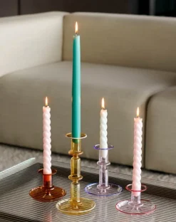 HAY Flare ljusstake, rosa