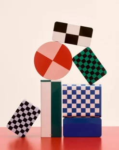 HAY Förvaringsburk i plåt, S, grön - mörkblå