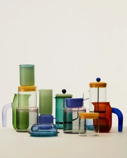 HAY Glasburk, L, grå - rosa