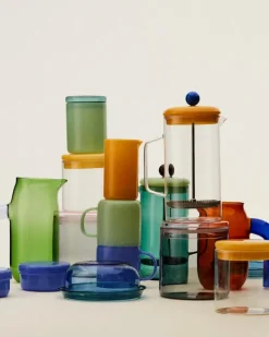 HAY Glasburk, L, grå - rosa