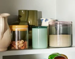 HAY Glasburk, L, grå - rosa