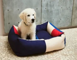 HAY HAY Dogs bädd, M, röd - blå