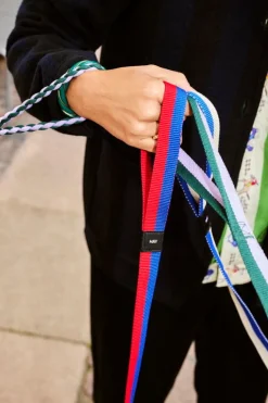 HAY HAY Dogs koppel, platt, M–L, röd - blå