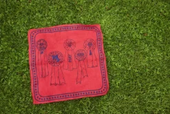 HAY HAY Dogs scarf, 55 x 55 cm, röd