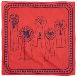 HAY HAY Dogs scarf, 55 x 55 cm, röd