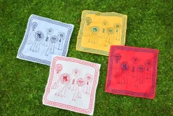 HAY HAY Dogs scarf, 55 x 55 cm, naturvit