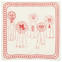 HAY HAY Dogs scarf, 55 x 55 cm, naturvit