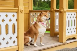 HAY HAY Dogs scarf, 55 x 55 cm, naturvit