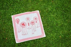 HAY HAY Dogs scarf, 55 x 55 cm, naturvit