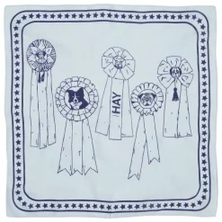HAY HAY Dogs scarf, 55 x 55 cm, ljusblå