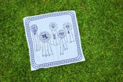 HAY HAY Dogs scarf, 55 x 55 cm, ljusblå