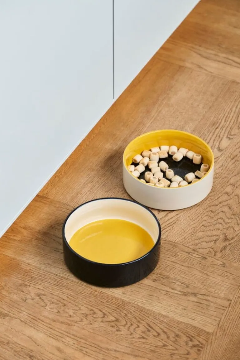 HAY HAY Dogs skål, L, gul - blå