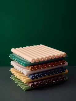 HAY Hexagon ljus, 4-pack, mörk