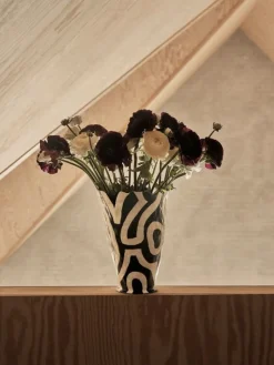 HAY Jessica Hans Shadow vas, svart - vit