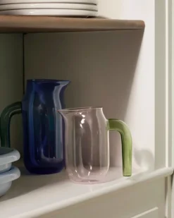 HAY Kanna med turkost handtag, L, blå