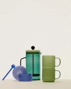 HAY Köksskål, glas, ljusblå jade