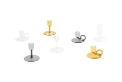 HAY Ljusstake Tiny, rak, grå