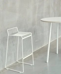 HAY Loop Stand runt bord 90 cm, hög, vit