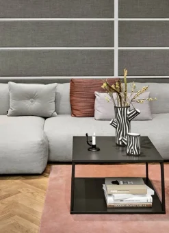 HAY Mags Soft schäslong 331 cm, lågt vänster armstöd, Linara 443 - ljusgrå