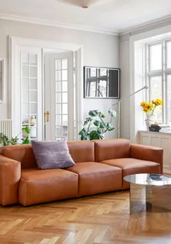 HAY Mags Soft 3-sits soffa, Comb.1 låg arm, Sense 250 läder