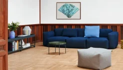 HAY Mags Soft 3-sitssoffa, komb. 1 lågt armstöd, Flamiber J4