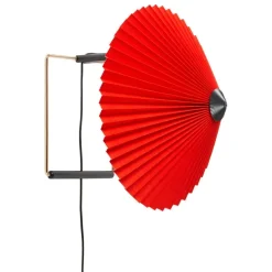 HAY Matin vägglampa 300, klar röd
