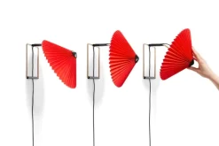 HAY Matin vägglampa 300, klar röd