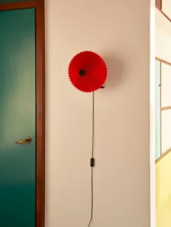 HAY Matin vägglampa 300, klar röd