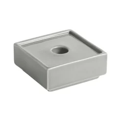 HAY Mattone ljusstake, liten, ljusgrå