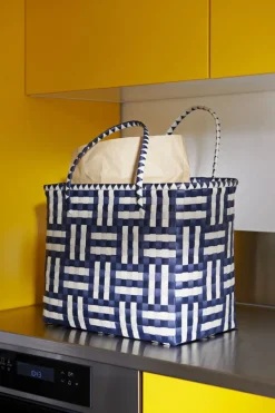 HAY Maxim väska, L, blå - sand