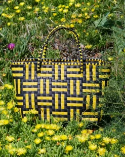 HAY Maxim väska, L, gul - svart