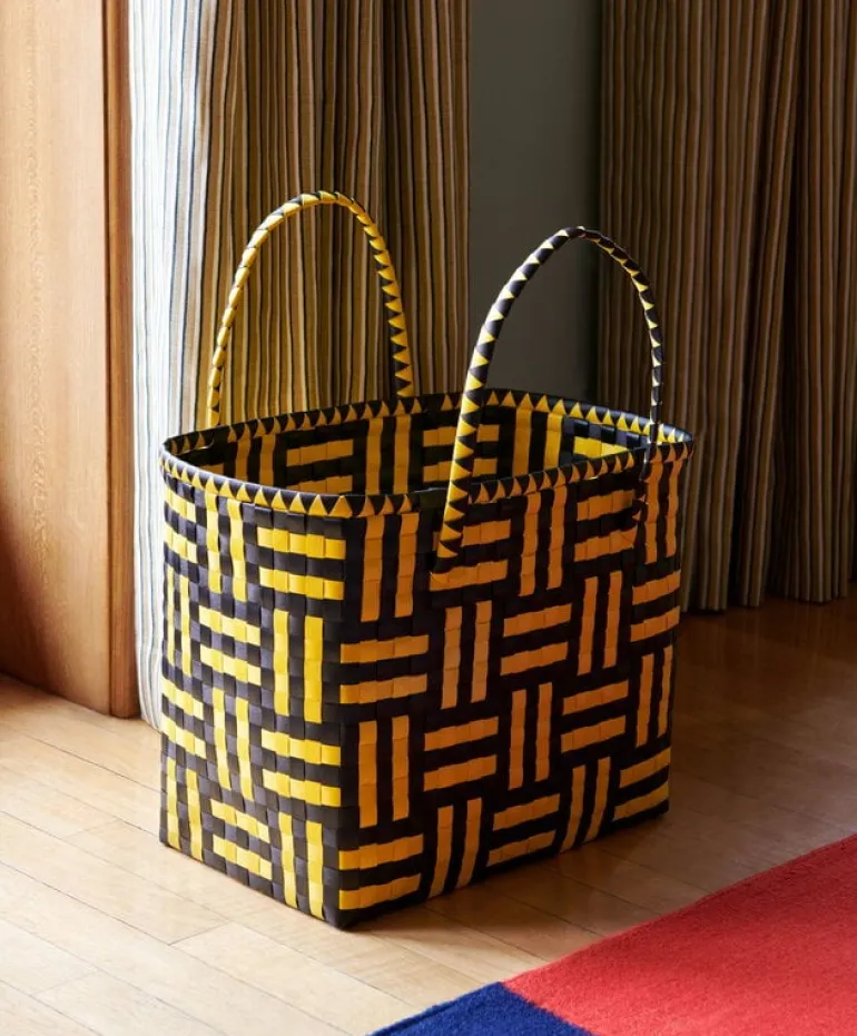 HAY Maxim väska, L, gul - svart