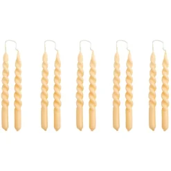 HAY Mini Swirl ljus, 10 st, beige