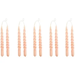 HAY Mini Swirl ljus, 10 st, ljusrosa