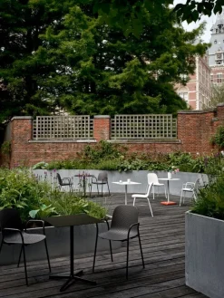 HAY Neu bord fyrkantigt, träkol