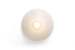 HAY Ono taklampa, fast installation, 35 cm, vit opalakryl