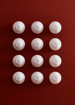 HAY Ono taklampa, fast installation, 20 cm, vit opalakryl