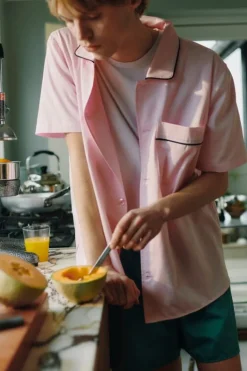 HAY Outline pyjamasshorts, smaragdgrön