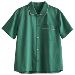 HAY Outline pyjamaströja, kortärmad, smaragdgrön