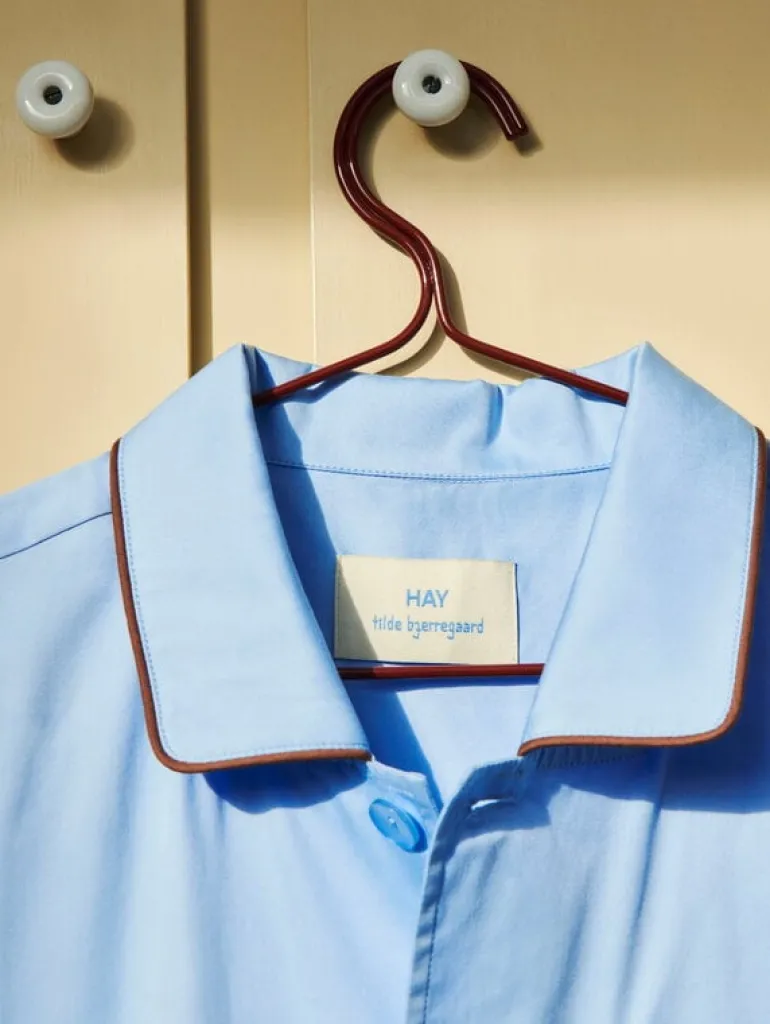 HAY Outline pyjamaströja, kortärmad, ljusbå